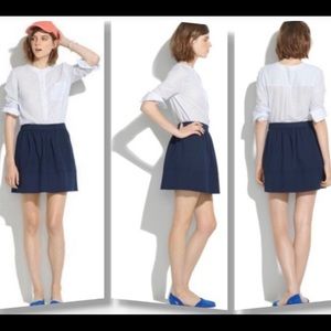 Madewell Navy Mini Skirt